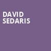 David Sedaris, Hudiburg Chevrolet Center, Oklahoma City